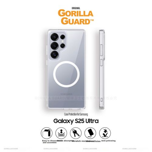 Funda Para Samsung Galaxy S25 Ultra Gorilla Guard Cristal Templado Fotosensible Transparente