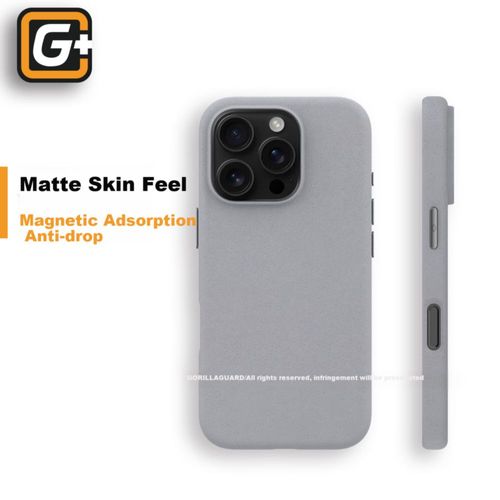 Funda Para Iphone 16 Pro Max Gorilla Guard Acabado Arena Gris