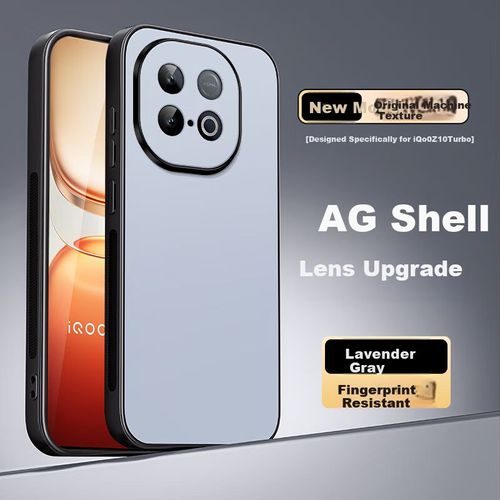 Funda Para Iqoo Z10 Turbo Shangsu Ag Esmerilado Lavanda Gris