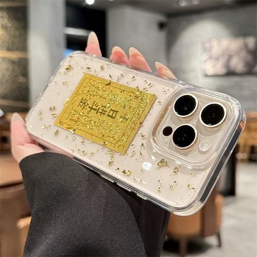 Funda Para Iphone 11 Pro Max Keklle Silicona Transparente Dorado