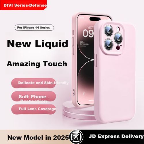 Funda Para Iphone 14 Pro Divi Silicona Líquida Rosa