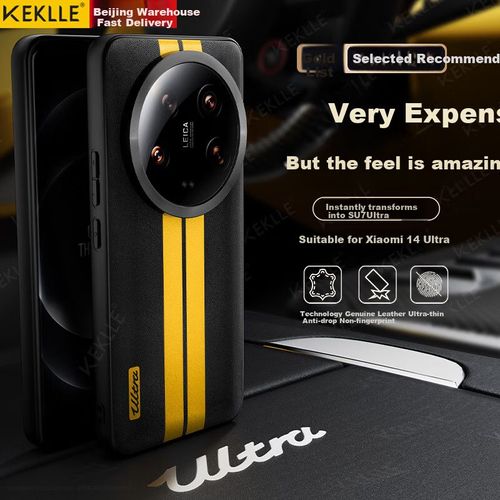 Funda Para Xiaomi 14 Ultra Keklle Cuero Sintético Negro Obsidiana