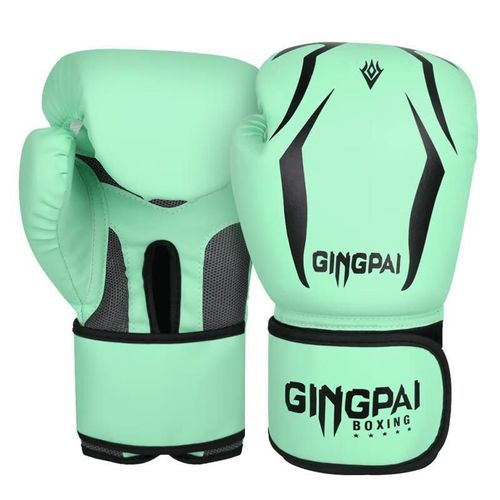 Guantes de Box para hombres y mujeres 6oz,color verde