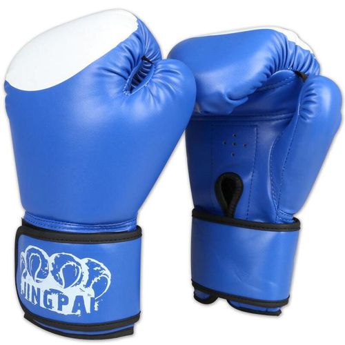 Guantes de Box para hombres y mujeres, Guantes de lucha, color azul