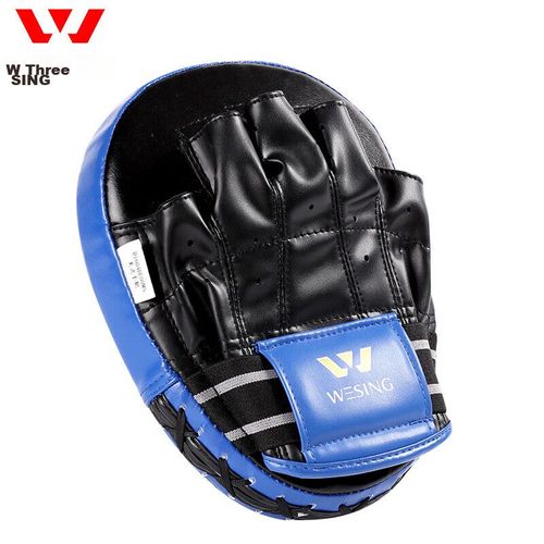 Almohadillas de box para entrenamiento de puños y pies, color azul