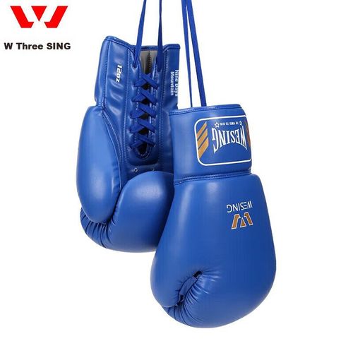 Guantes de Box para hombres y mujeres 12 oz, color azul