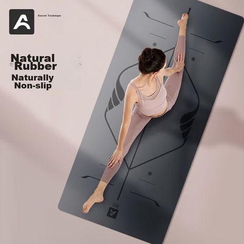 Tapate de yoga YOTTOY 183 x 68 cm, grosor 5mm, gris