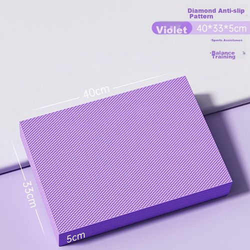 Almohadilla de yoga 40 x 33 cm, grosor 5mm, morado