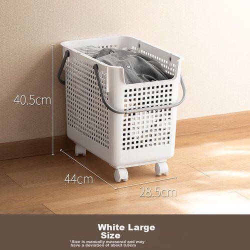 Cesta Ropa Sucia Lazy Corner Blanca