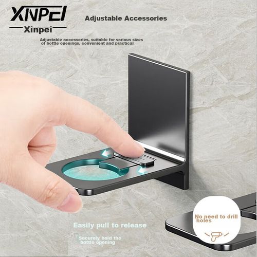 Soporte para dispensador de jabón de pared