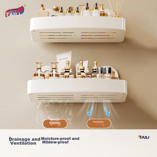 Estante organizador de baño 31.9cm con ventosa TAILI