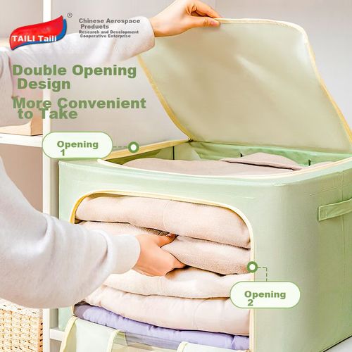 Contenedor de almacenamiento de ropa 100L verde