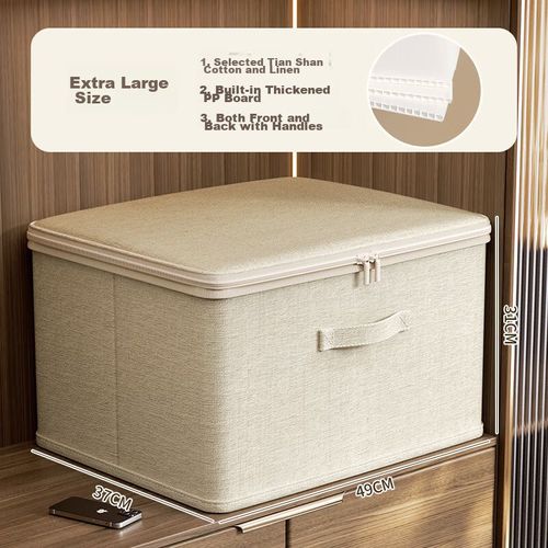Organizador de ropa 56L beige