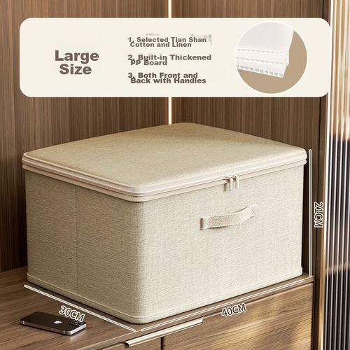 Organizador de ropa 25L beige