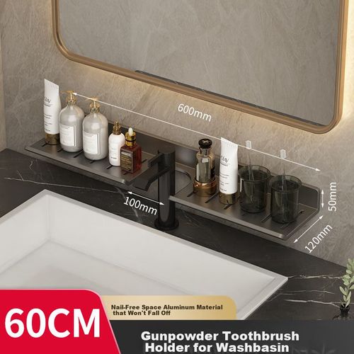 Estante organizador de baño 60cm