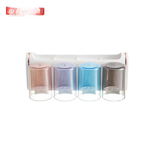 Soporte para cepillos de dientes 4ranuras con vaso