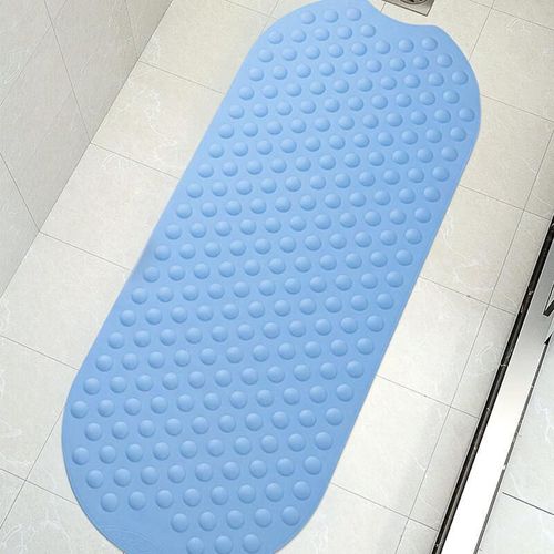 Tapete para baño antideslizante 40x100cm Azul FARLEEHOMES