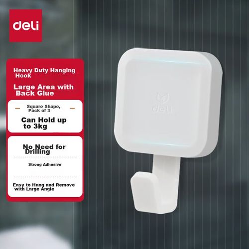 Ganchos adhesivos multiusos de pared 3pzas