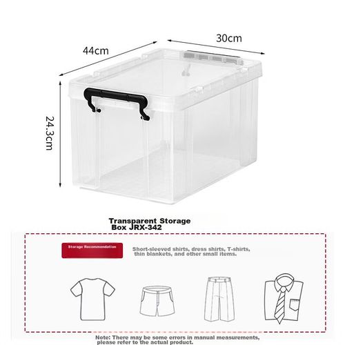 Caja de almacenamiento de plástico 20L trasnparente