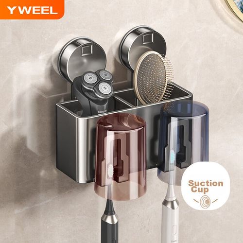 Soporte para cepillos de dientes con ventosa YWEEL