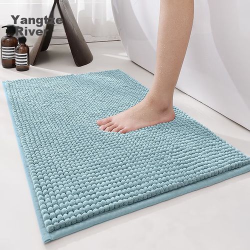 Tapete para baño antideslizante 50x80cm azul turquesa