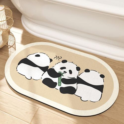 Tapete baño antideslizante de pandas 40x60cm