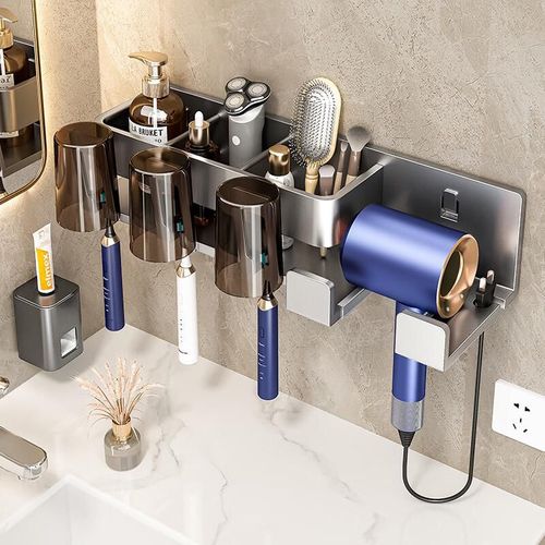 Soporte organizador multifuncional para baño