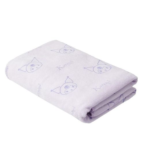 Toalla de baño microfibra Kuromi 140x70cm Morado