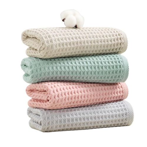 Toalla de baño de waffle 34x76cm 4pzas