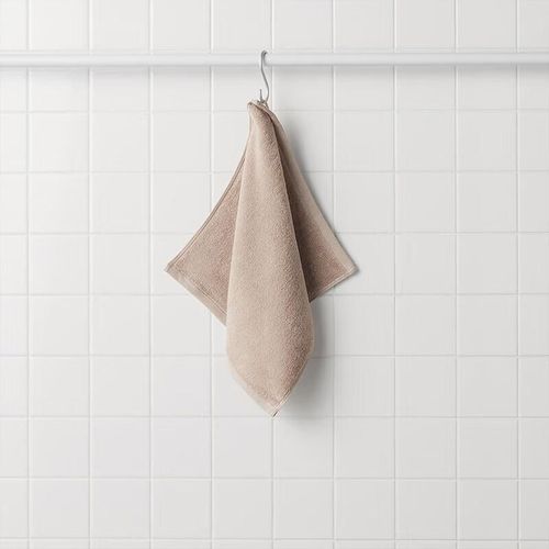 Toalla de manos colgante 34x35cm beige