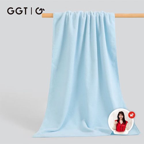 Toalla de baño de algodón puro 70x140cm Azul GGT