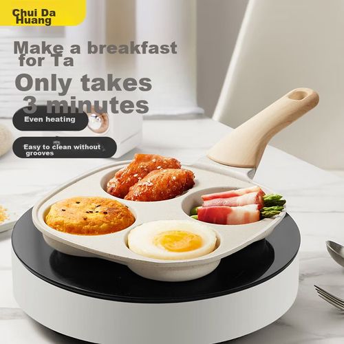 Sartén 4 en 1 para huevos 18cm Blanco COKKER KING