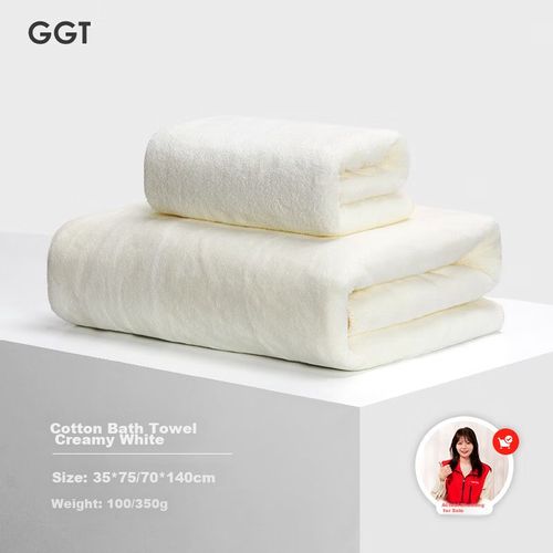 Juego de toalla de baño y manos microfibra 2pzas Blanco