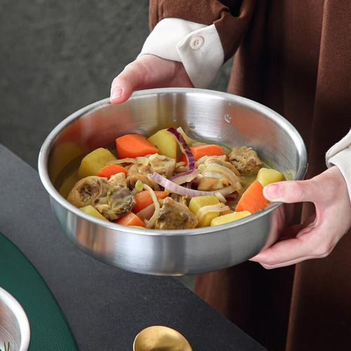 Plato profundo 20cm acero inoxidable ONLYCOOK