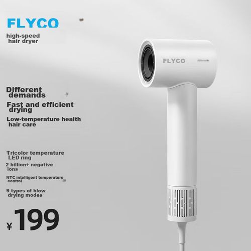 Secador de cabello FH6370 1600W Blanco FLYCO