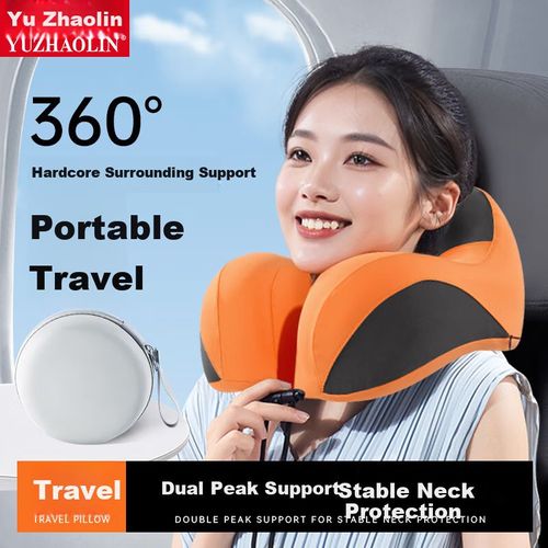 Almohada de viaje ergonómica de Memory Foam Naranja