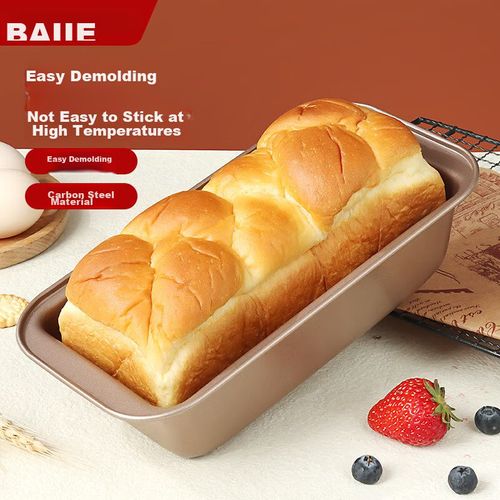 Molde rectangular para hornear 25.3x20x6cm Dorado