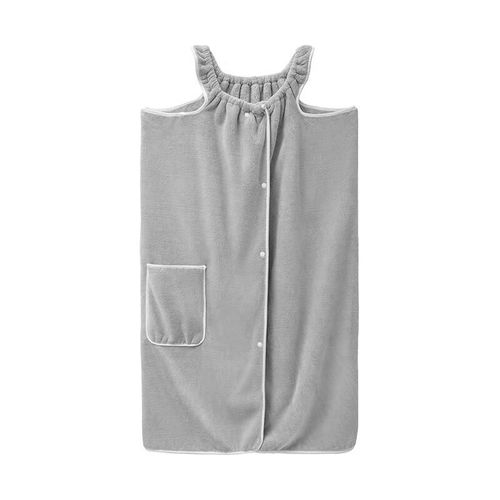Bata de baño de poliéster 90x140cm Gris