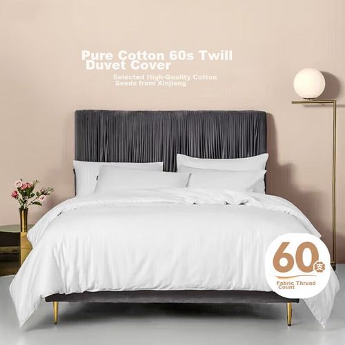 Funda de Edredón lisa 150x200cm 100% algodón Blanco 1pza