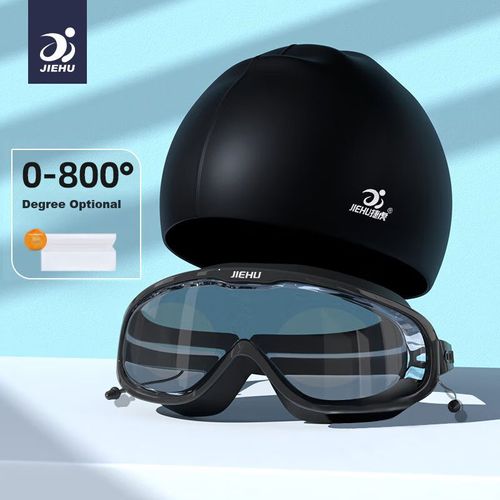 Goggles de natación JIEHU antivaho alta definición unisex con gorro