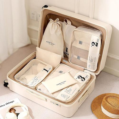 Juego de Bolsas de Compresión de Poliester para Ropa y Artículos de Tocador