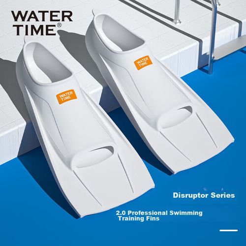 Aletas cortas para natación WATERTIME silicona talla 22.5 Unisex