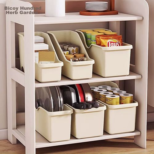 Bai Cao Yuan Cesta de Almacenamiento con Ruedas 38 x 15 x 23 cm PP