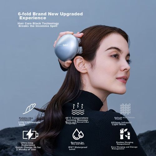 Masajeador de Cuero Cabelludo Breo ScalpMini2 Impermeable