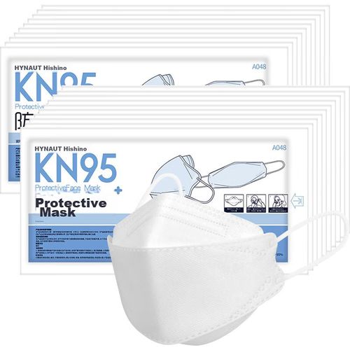 Cubrebocas Hainuo Kn95 Blanco Forma Hoja Unisex