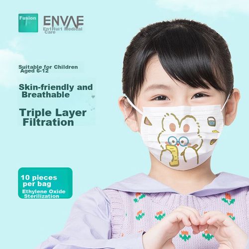 Cubrebocas Envae Médico Quirúrgico Desechable Infantil Unisex