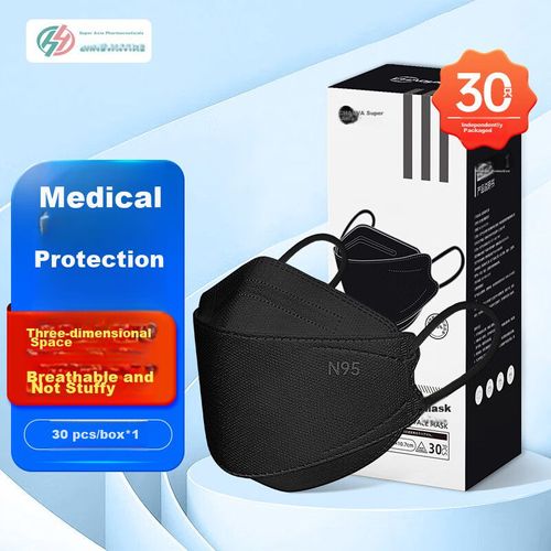 Cubrebocas Chaoyayiyao N95 Negro Adulto Unisex