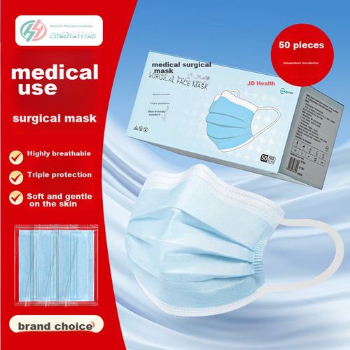 Cubrebocas Chaoya Quirúrgico Azul 50 Piezas Adulto Unisex