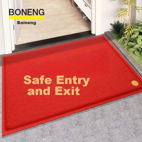 Tapete Baining Welcome Rojo 80X120 Cm
