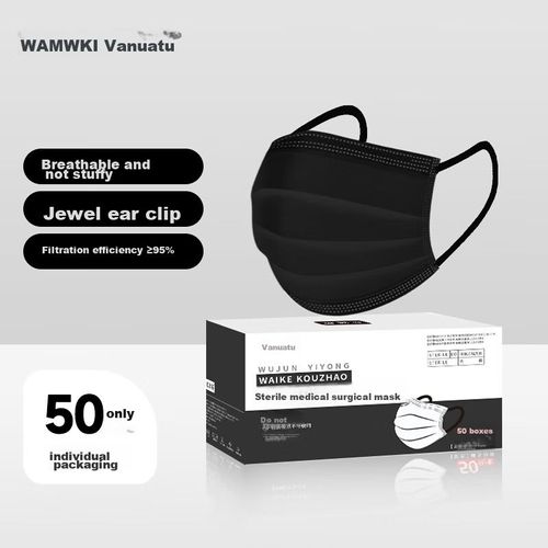 Cubrebocas Vanuki Wujun Negro Unisex